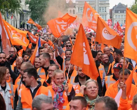 France-Wide Protest Demonstrations Witnesses Massive Crowds Taking to the Streets Across France